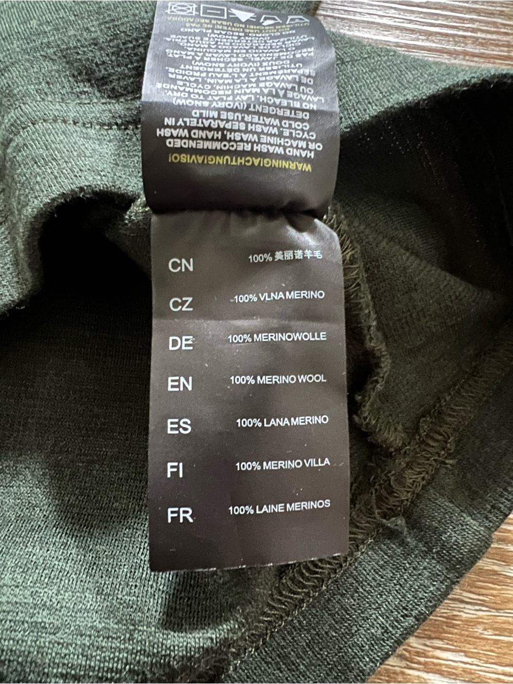 KÜHL 100% Merino Wool Quarter Zip Base Layer | Forest Green | Large - Picture 6 of 15